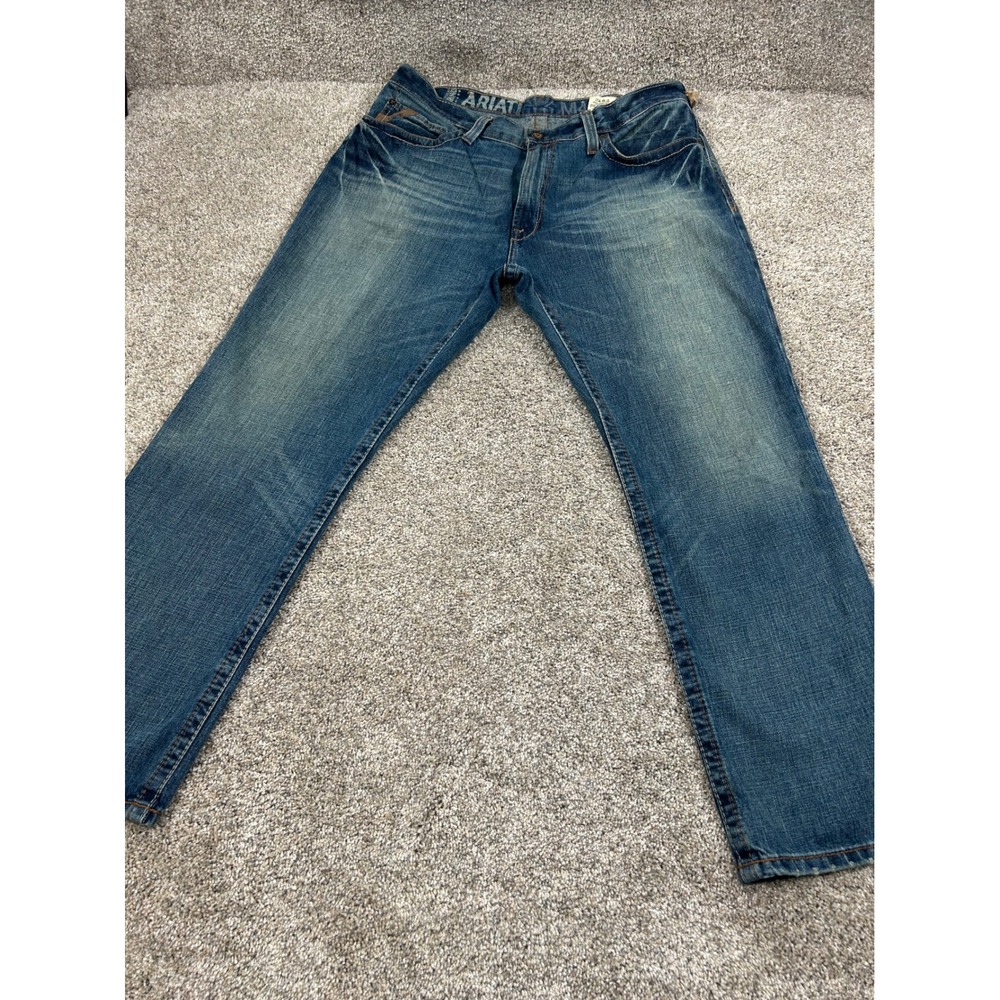 Ariat M4 Low Rise Bootcut Jeans Mens 36x30 Blue Denim Medium Wash 1005037 #0860